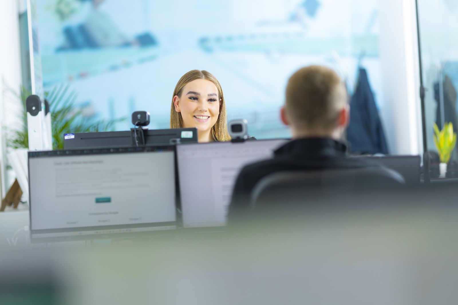 A Wave Search consultant working with talent data